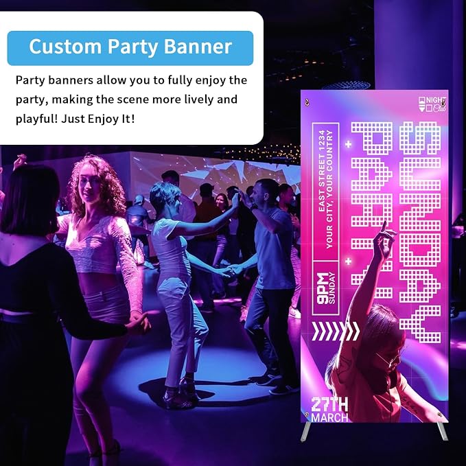 X Banenr Stand, Adjustable Fit Banner 23 x 63 to 32 x 78 Inch, X Banner Holder - Image 7