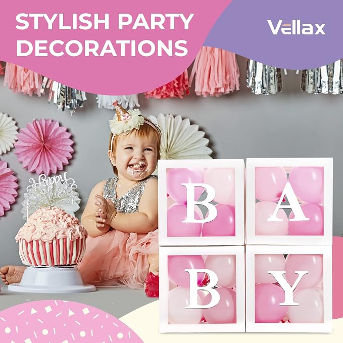 44-Piece Baby Shower Decorations - Image 7