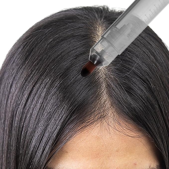 FRCOLOR Scalp Applicator Comb with Dropper and Brush for Precise Hair Oil Application Suitable for All Hair Types Compatible with Growth Serums and Scalp Treatments