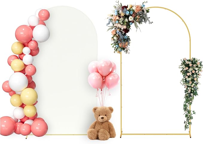 Neatsure Arch Backdrop Stand and Cover Set, 7.2FT Metal Photo Balloon Arch by Neatsure