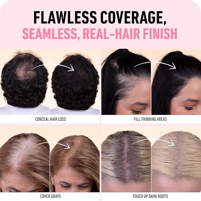 BOLDIFY Hairline Powder Color Sample Kit - Root Touch Up Hair Color for Gray Coverage - Bald Spot Concealing Hair Powder for Women & Men - 24-Hour Stain-Proof - Lighter Blondes