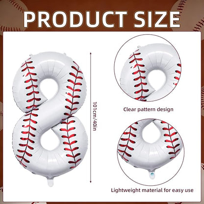 Baseball Birthday Decor, Sport Themed Balloons Party Decorations - Image 2