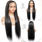 13X6 Lace Front Wigs human hair, 100% Real Human Hair,[More 1 Year Life,210-310g], Straight Wigs Human Hair Pre Plucked Glueless Wigs Human Hair for Women (26Inch)