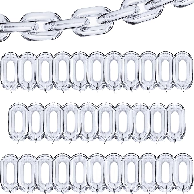 Foil Chain Balloons, Jumbo Balloon Chain by Virtuemorals