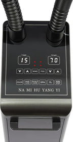 5 In 1 Heated Micro Mist Ozone Nano Hair Steamer with 2 Vaporizing Caps Professional Hair Care Scalp Care Color Oil Baking SPA Processor for Barbershop, Salon, Temperature/Time/Mist Volume Adjustable
