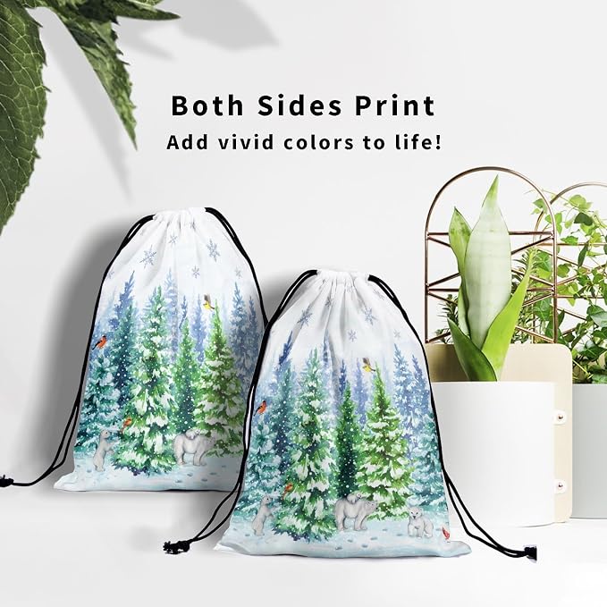 Forest Bear Birds Grip Bag - Image 7