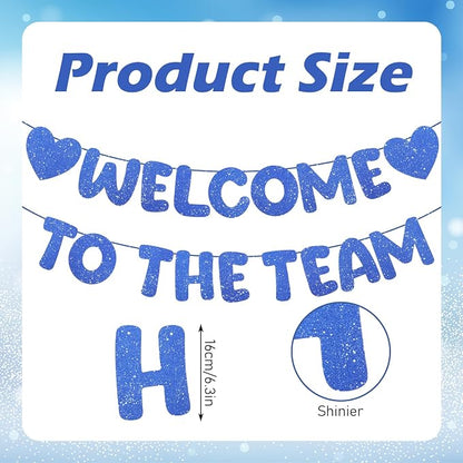 Welcome To The Team Banner, Glitter Welcome To The Team Banner, Welcome-Banner - Image 2