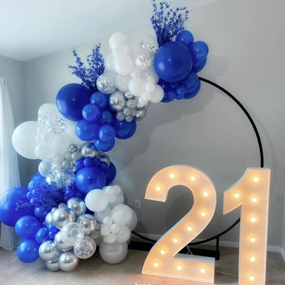 Awenztech Royal Blue Balloons 12 inch, Royal Blue Latex Balloons 50pcs Party - Image 3