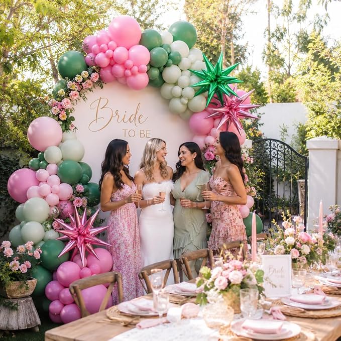 Pink and Green Balloon Arch Garland Kit - Image 5