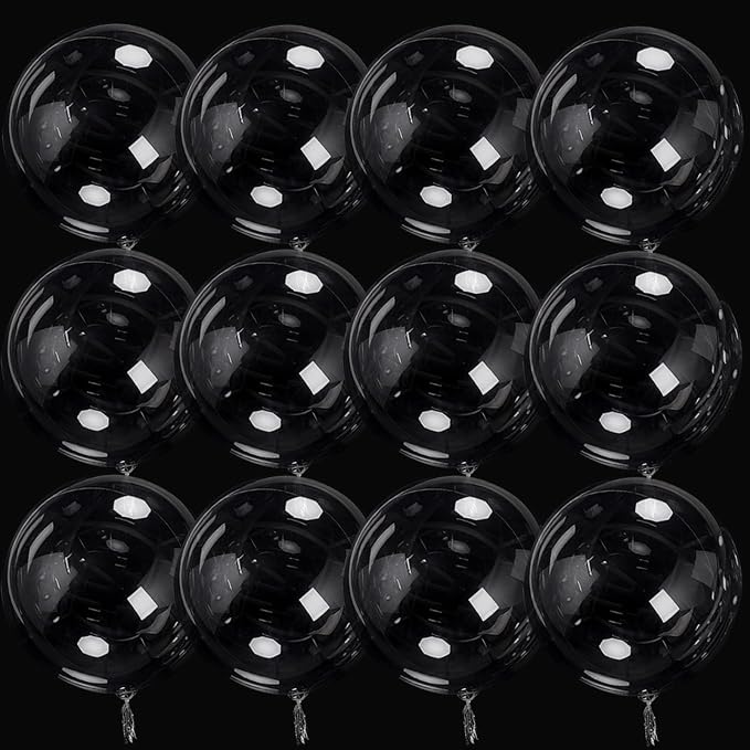 20 Pcs 16 Inch Bubble Bobo Balloons Transparent Birthday Party Baby Shower Girl by FBQ