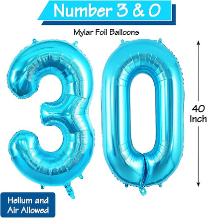 30 Number Balloons Large Foil Number Balloon Big 40 Inch - Image 6
