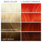 Arctic Fox Semi-Permanent Hair Dye, Vegan & Cruelty-Free, Ammonia-Free, Peroxide-Free, Conditioning Formula, Vibrant Sunset Orange, For All Hair Types, 8 Fl Oz (Pack of 2)