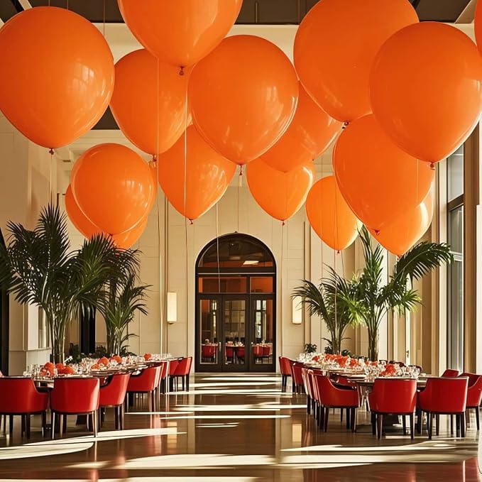 30 Pcs Orange Balloons 36 Inch Orange Latex Large Balloons - Image 7