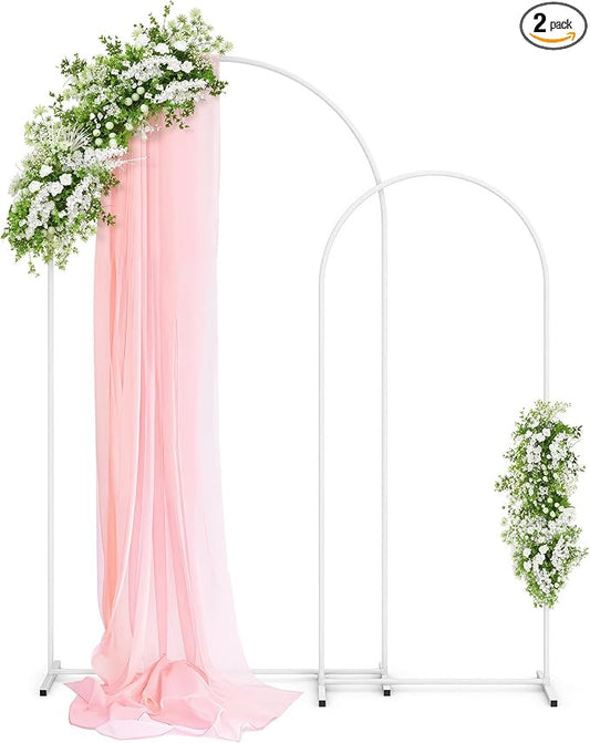 Pureegg Arch Backdrop Stand Set, 7.2 ft and 6 ft | Wedding, Baby Shower by Pureegg