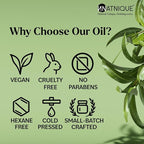 Natnique Rosemary Castor Oil – 100% Pure Cold-Pressed Organic Hair Growth Oil, Hexane-Free Scalp Serum & Moisturizing Treatment for Dry Scalp, Fuller Hair, Stronger Roots & Natural Care – 2oz