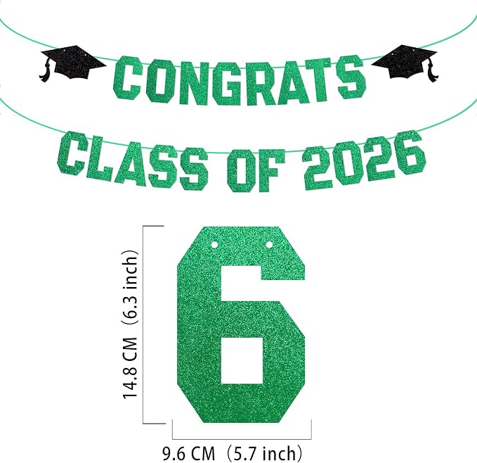 Pre-Strung Congrats Banner for Graduation - Image 2