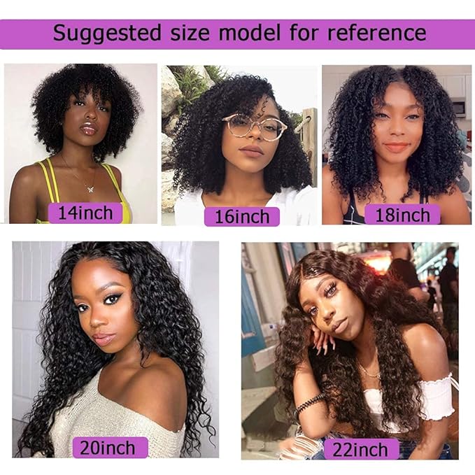 Curly Clip In Extension Human Hair 3C 4A Kinky Curly Clip Ins Full Head for Black Women Brazilian Remy Human Hair Natural Color 8Pcs with18clips 120g/Set (18 inch, curly wave)
