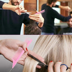 Rat Tail Combs 12 PCS, Parting Combs for Braiding Hair Carbon fiber heat-resistant anti-static,for Sectioning, Parting, Styling Hair (Pink)