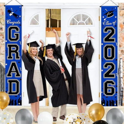 WOHOHOHO 23Pcs Graduation Decorations 2026 Set, Class of 2026 Backdrop - Image 9