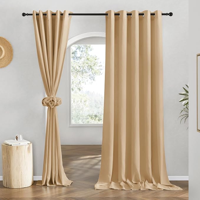 NICETOWN Linen 78 inch Curtains by NICETOWN