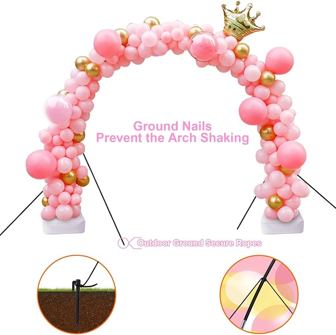Balloon Arch Kit, 7.4ft Balloon Arch Stand Frame - Image 4