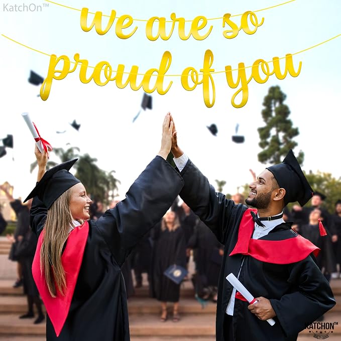 Katchon We are So Proud of You Banner 10 Feet, Gradauation Decorations 2026 | - Image 6