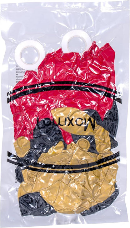 Red Black and Gold Balloons for Column Stand - Image 6