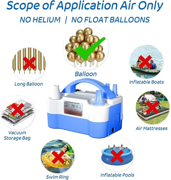 SINBEE Balloon Pump Electric Party Decorations - Image 6