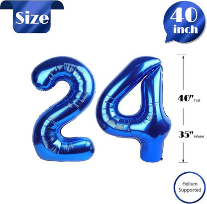 Navy Blue 24 Balloon - Image 5