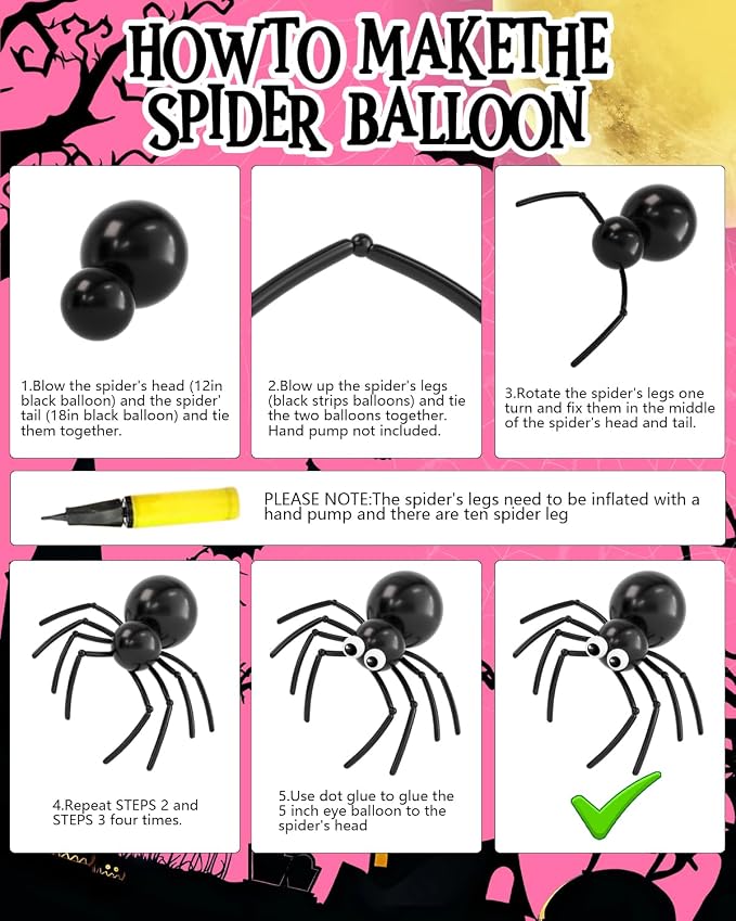 Halloween Balloon Arch Garland Kit, Explosion Star Ghost Foil Balloons - Image 7
