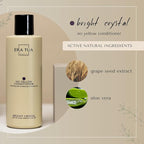 No Yellow Toning Conditioner for Blonde Hair, Silver, Bright Crystal and Purple | blonde shampoo Brass Moisturizing Formula | Dutch Made | Green Tea, Jasmine & Rose Scent | 750 ml