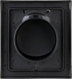 NO-PEST VENT, Exclusive Dual Door Dryer Vent Cover Outdoor 4 inch with Collar, Made in USA w Highest UV Resistant Plastic in any Outdoor Vent Cover (Onyx, 4" Plastic WIth Collar)