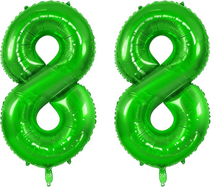 Number 88 Balloons for 88th Birthday Party Decorations, 0-100 Large No.88 by Joycard
