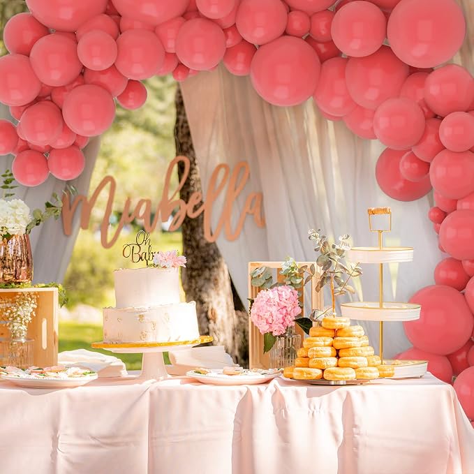 Coral Balloon Arch Kit, Baby Shower, Bridal Shower, Graduation, Party - Image 5