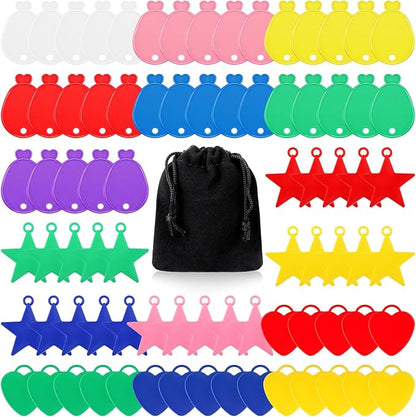 80 Pcs Plastic Balloon Weights Colorful Weights by Charnoel