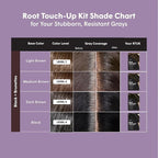 dpHUE Root Touch-Up Kit for Resistant Grays, Dark Brown - Permanently Cover Difficult, Stubborn Gray Hair - 2 Applications Included - Vegan & Leaping Bunny Certified