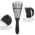 2 Pieces Detangling Brush for Afro America/African Hair Textured 3a to 4c Kinky Wavy/Curly/Coily/Wet/Dry/Oil/Thick/Long Hair, Knots Detangler Easy to Clean (Lemon Green, Black)