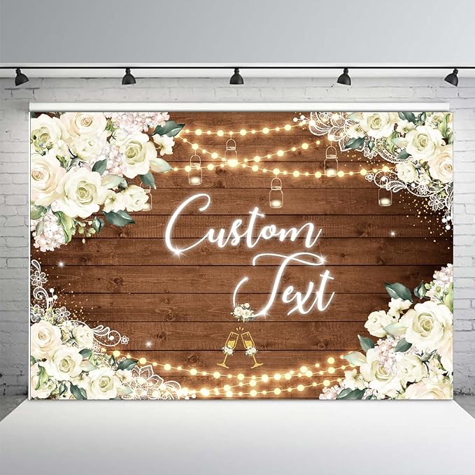 MEHOFOND 8x6ft Mr and Mrs Custom Backdrop by MEHOFOND