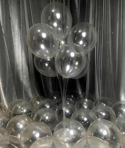 300 Pack Clear Balloons 12 Inch Latex Clear Latex Party Balloon Bulk by ZWZLIULIAN