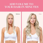 GOO GOO Clip in Hair Extensions Real Human Hair, Remy Human Hair Extensions Clip ins for Women, Natural Human Hair, 20inch 130g 7Pcs, #17A/60A Ash Blonde Highlighted Platinum Blonde