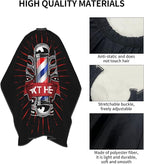Custom Barber Cape for Men Personalized Professional Hair Cutting Cape with Text for Home Salon Barbershop