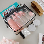 Travel Size Bottles for Toiletries 25Pack TSA Approved Toiletry Bottles Leak Proof Travel Kit with Clear Toiletry Bag Lotion Skincare Shampoo Cosmetic Container
