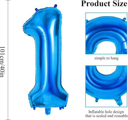 Number 10 Balloons for 10th Birthday Party Decorations, 0-100 Large No.10 - Image 2