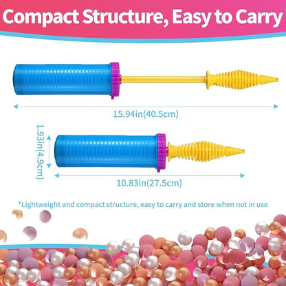 Balloon Pump Handheld Two Way Dual Action, Fast Manual Balloon Inflator - Image 2
