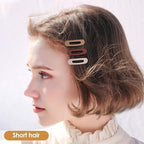 Small Flat Hair Clips for Women Lay Down Clips for Thin Hair Accessories 2.16 Inch 8pack