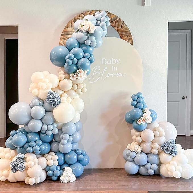 Dusty Blue Balloons 12 inch, Gender Reveal, Baby Shower, Birthday Party - Image 5