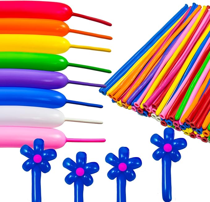 Blue 260 long Balloons 100 Pack Dark Blue Modeling Long Magic Balloons - Image 3