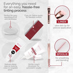 RB RENATA BEAUTY Tint Kit – Cream Hair Dye Kit with Developer and Application Brush for Spot Coloring - Covers Gray Hairs, Smudge-Proof, Long-Lasting Up to 4 Weeks, 20 Applications [Black]