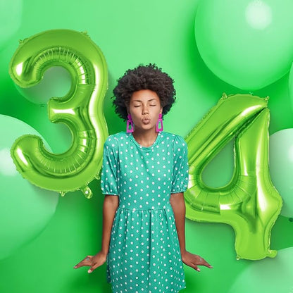 Green Number 4 Balloon 40 Inch, Big Large Foil Helium Number Balloons, Jumbo - Image 5