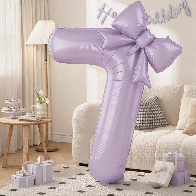 40 Inch Light Purple Number 7 by KYGNE